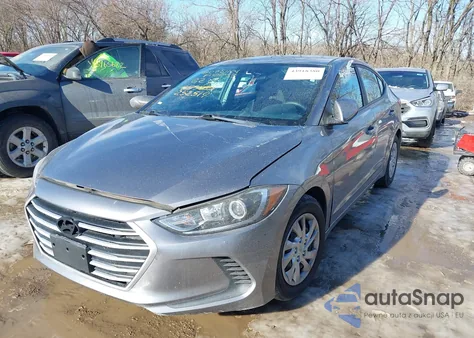 2018 Hyundai Elantra Se from USA, damaged, VIN 5NPD74LF4JH252519